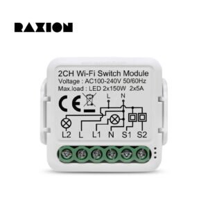 SHOP 2CH WiFi Retrofit Switch Module | Smart Life App | 2-Channel Wireless Relay Controller – METALIST ATELIER